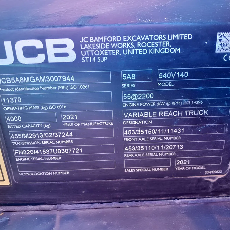 14m Telehandler JCB 540-140 2021